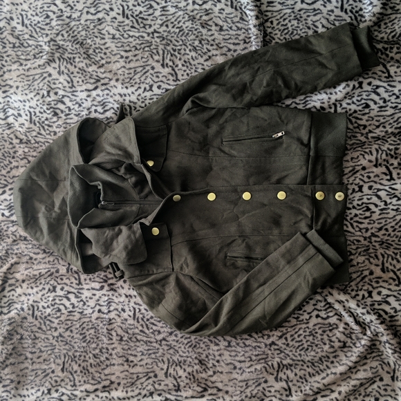 Wool bomber coat - Picture 2 of 10